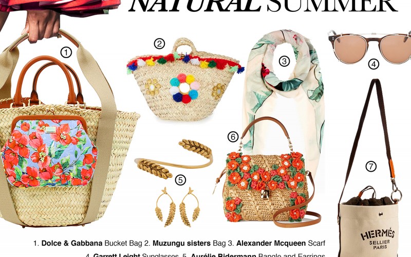 ALL NATURAL ACCESSORIES RAFIA BAGS AND NATURE INSPIRED ACCESSORIES FOR LATE SUMMER